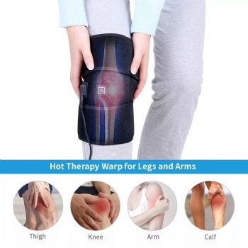 Heating Pad for Hot/Cold Therapy Electric Heated Knee Wrap