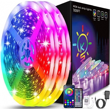 Led Strip Lights Bluetooth Smart App Music Sync RGB Color Changing Led Light Strip